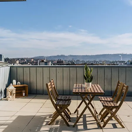 With Rooftop Terrace Apartment Biel